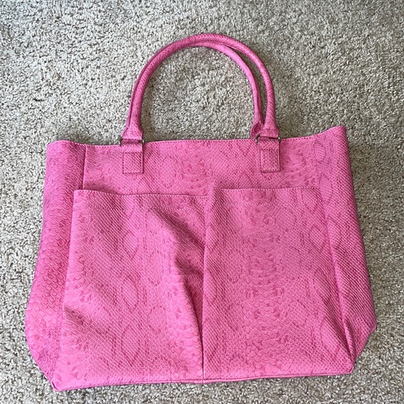 Neiman Marcus Handbags - Neiman Marcus pink alligator tote